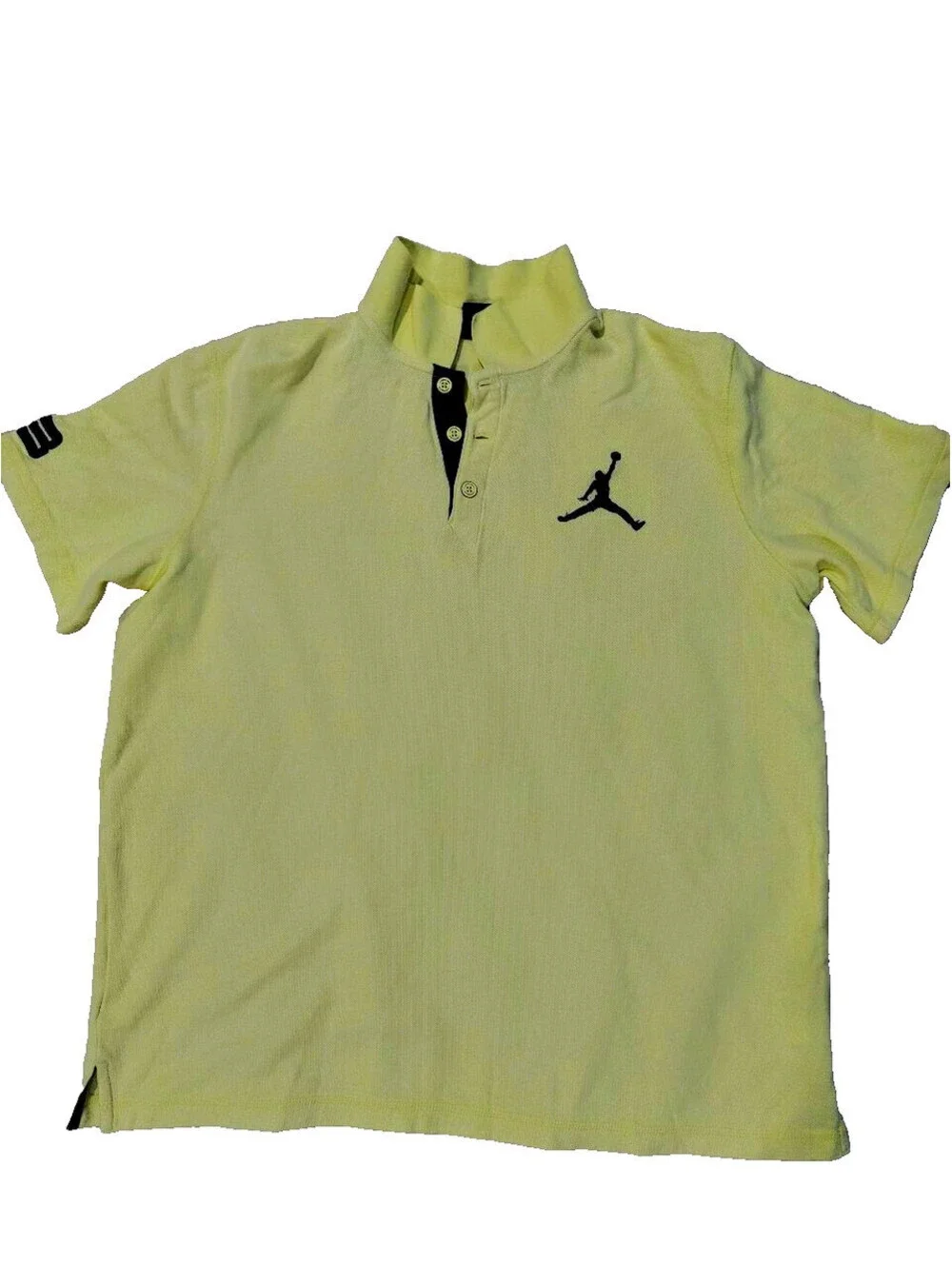 Air Jordan Dri-Fit Sport Golf Polo for Men Yellow Size XXL Good Condition